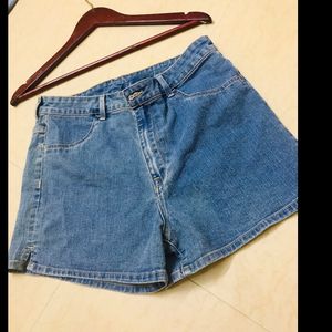 HM Branded Denim Shorts