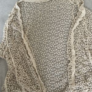 net patterned shrug