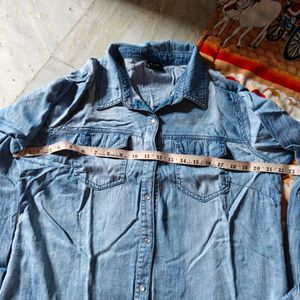 Vila Brand Denim Shirt