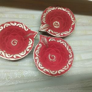 Diwali Decorated Diya Pack Of 6