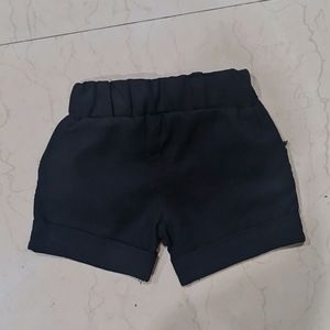 Black Girls Shorts - 6-12m