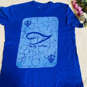 Blue Color Branded Teashirt