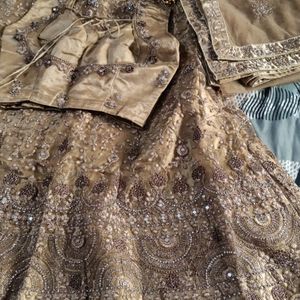 Golden Brown Lehenga