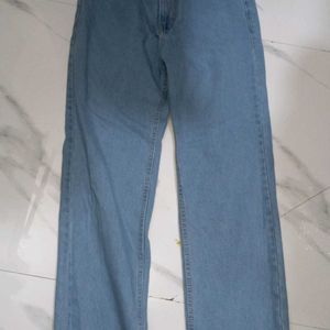 High-Waisted Light Wash Denim