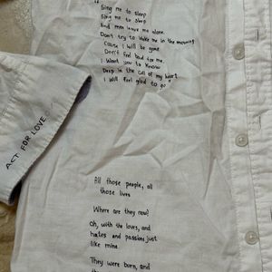 White Shirt With The Smiths Lyrics