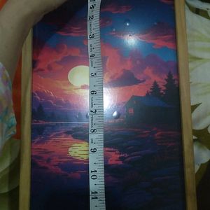 Night Lamp+Painting For Room Decoration