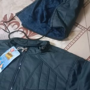 🤩New Blue Winter Jacket With Removal Cap