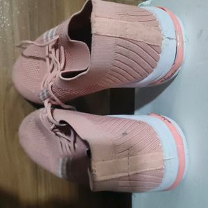 peach casual shoes