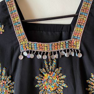Beautiful Embroidery With Latkan