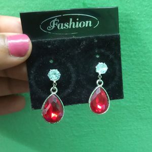 Red Stone Earrings