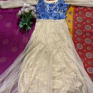 Golden Anarkali Suit For Women