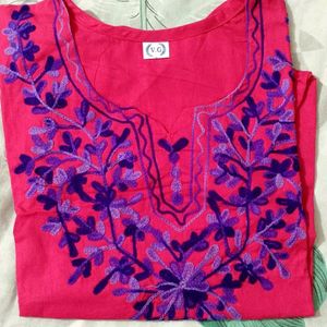 Pink Short Kurti