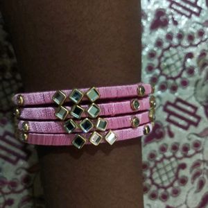 silk thread non customised bangles