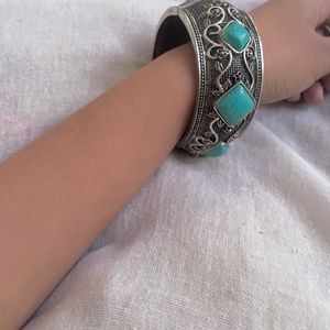 Beautiful Turquoise Stone Bangle From A Curio Shop