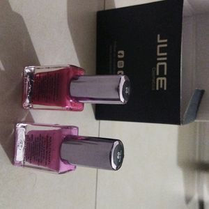 Juice Nail Enamel 2 Color(1 New And 1 Used)