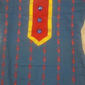 Handloom Cotton Blend Kurta