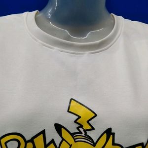 White Cute Picachu T Shirts