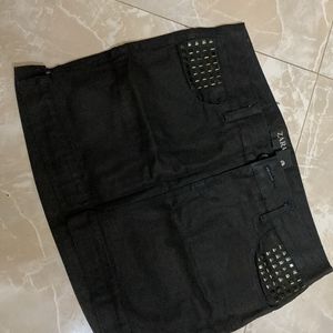 Black Short Skirt From Zara