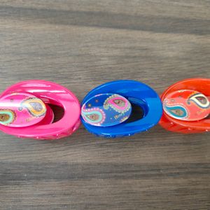 Set Of 3 Medium Size Hair Clips