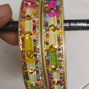 New Lac Multicolor Bangle 2.6 Size