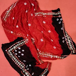 Red And Brown Dupatta