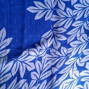 New Blue Georgette Saree