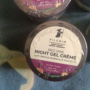 Pilgrim Red Vine Night Gel Cream Pack Of 4