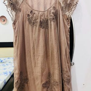 Dress With Net Design