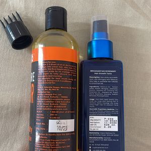 Castor Oil, Rosemary Hair Growth Tonic Combo