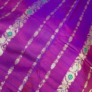 New Kanjivaram Silk Saree With Blouse Attached