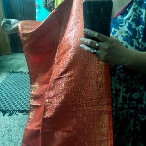 Vintage Silk Benarasi Stole From Benaras