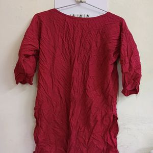 Maroon Kurti