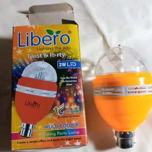 LED Rotating Multi Colour Party Lamp/ Bulb