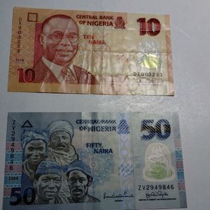 2 Pc Nigerian Plastic Currency Note