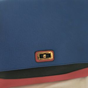 Blue Casual Handbag (Women's)