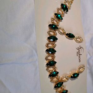 Golden Green Jewllery Set