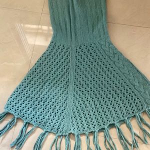 Teal Poncho