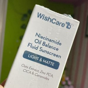 Wishcare Niacinamide Oil Balance Fluid Sunscreen