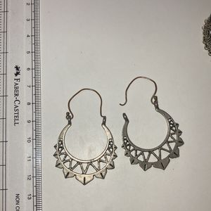 Silver Oxidised Earrings