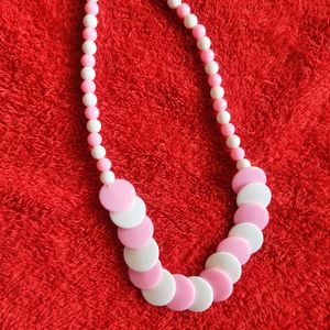 Pink Beaded Necklace For Women