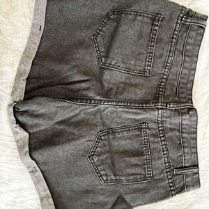 Charcoal denim Shorts