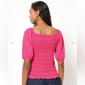 Vero ModaTextured Square-Neck Top