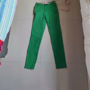 Skinny Green Jeans