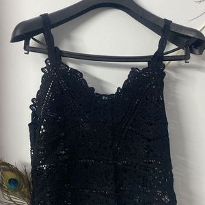 Bow Net Cami Top