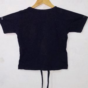 Zara Basics Navy Blue Top For Women