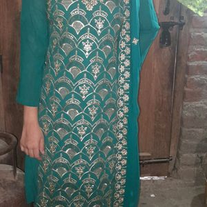 Suit With Dupatta And Plazo