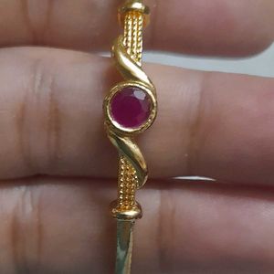 Pink Stone Single Bangle