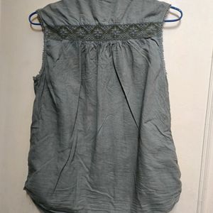 Cute Cotton -net Top