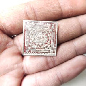 Pure Silver Shree Kuber Yantra For Health& Wealth