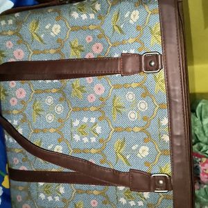 Jaipur Fresco Blue Womer's Office Bag